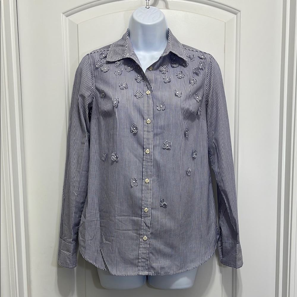 Blue Gray Button Down Shirt